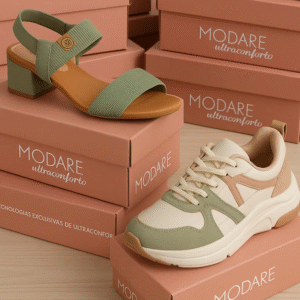 Kit Modare - Tênis Ortopédico Napa + Sandália Fácil Calce [PAGUE 1 LEVE 2]